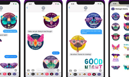 Send Colorful Stickers to Your Loved Ones with Midnight Moth Bedtime Stickers