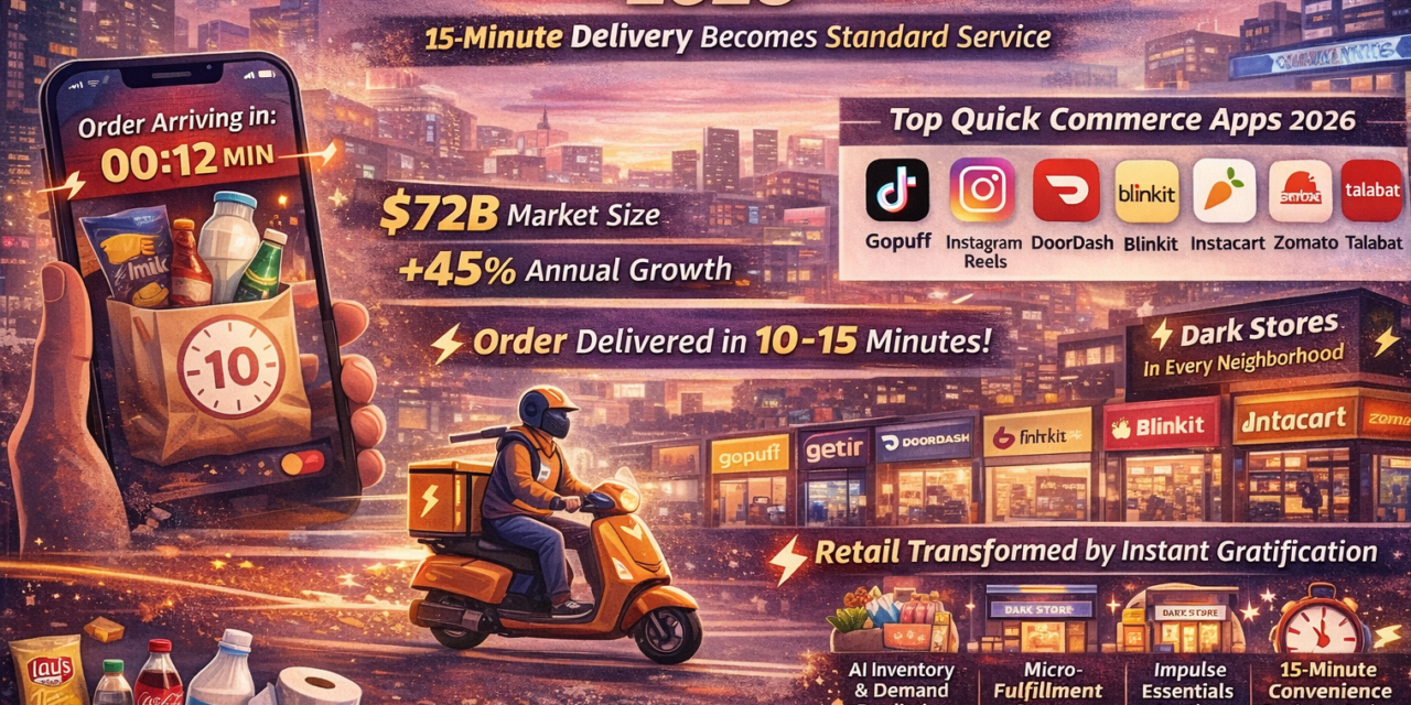 Best Quick Commerce and 15-Minute Delivery Apps 2026