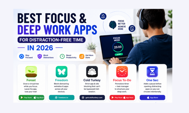 Best Focus and Deep Work Apps for Distraction-Free Time in 2026
