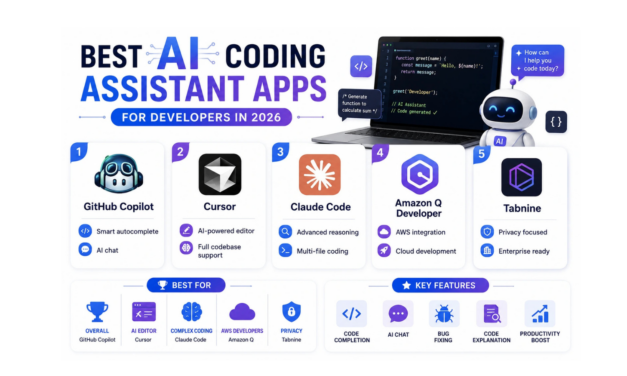 Best AI Coding Assistant Apps for Developers in 2026