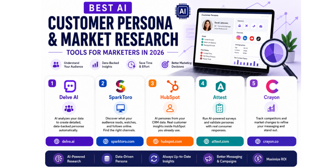 Best AI Customer Persona and Market Research Tools for Marketers in 2026