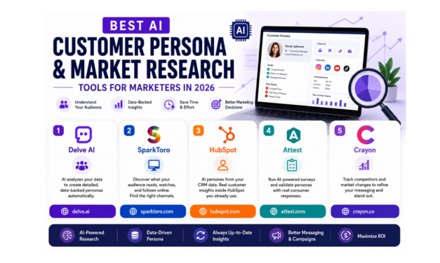 Best AI Customer Persona and Market Research Tools for Marketers in 2026