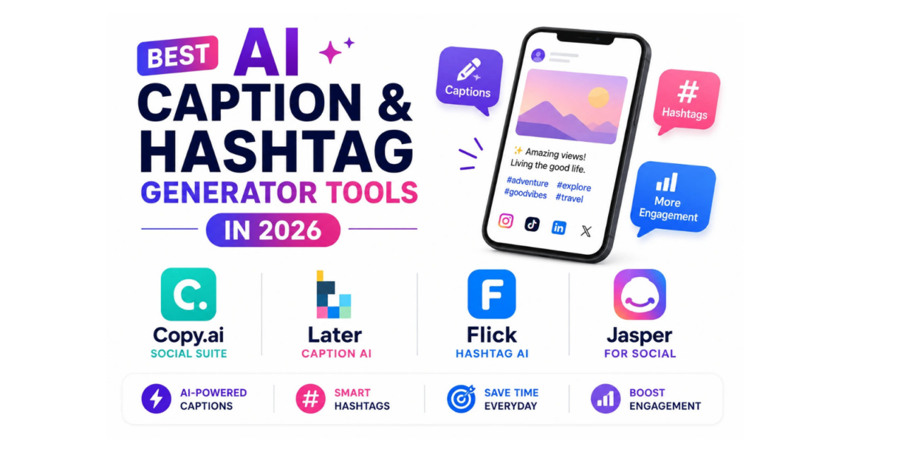 Best AI Social Media Caption and Hashtag Generator Tools in 2026