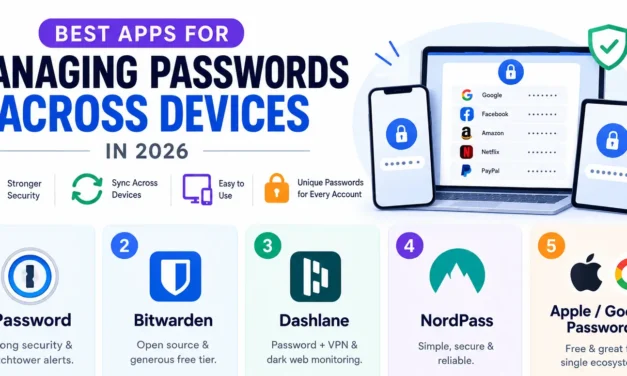 Best Apps for Managing Passwords Across Devices in 2026