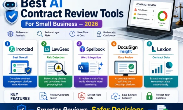 Best AI Contract Review Tools for Small Business in 2026