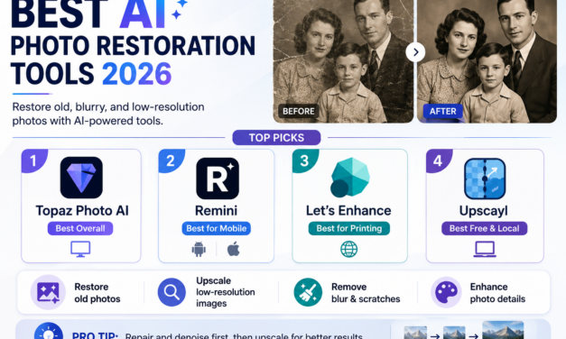 Best AI Photo Upscaling and Restoration Tools in 2026