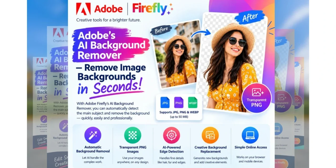Adobe’s AI Background Remover – Remove Image Backgrounds in Seconds